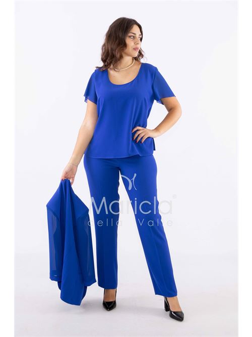 tailleur strass onda collo PAOLA FORTI | PF2180ROYAL